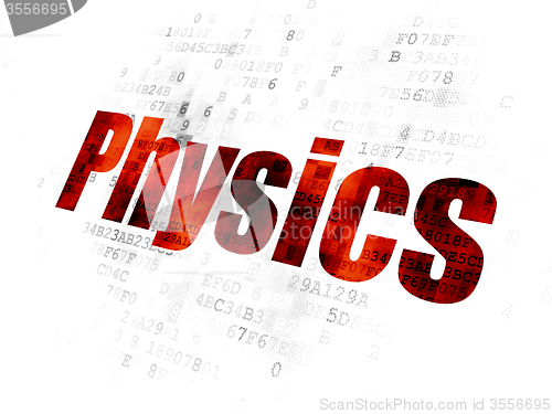 Image of Learning concept: Physics on Digital background