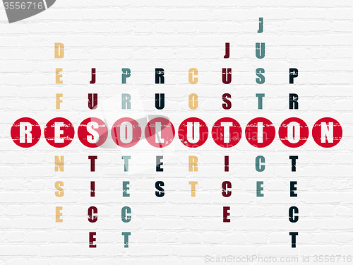 Image of Law concept: Resolution in Crossword Puzzle