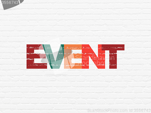 Image of Holiday concept: Event on wall background
