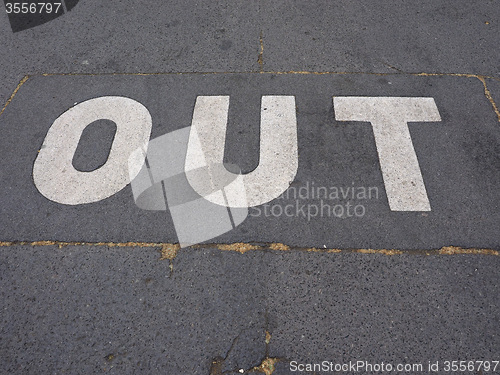 Image of Out sign