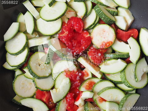 Image of Zucchini with tomato