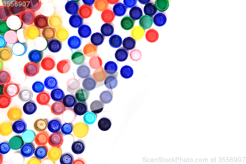 Image of color plastic caps