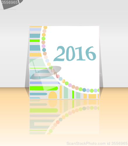 Image of 2016 Brochure Flyer design Layout template. abstract style