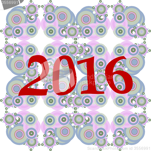 Image of 2016 creative greeting card design