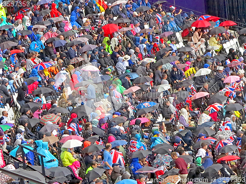 Image of Umbrella Crowd