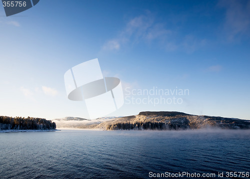 Image of Winter Fjord Landscape