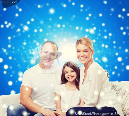 Image of happy family at home