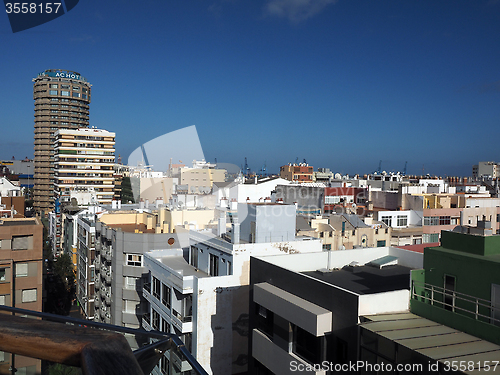 Image of rooftop view condos hotels Las Palmas capital Grand Canary Islan