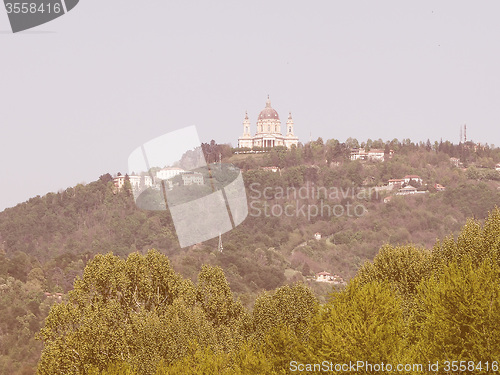 Image of Retro looking Turin hills