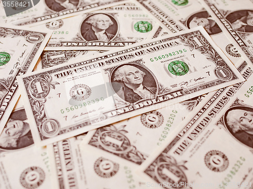 Image of Retro look Dollar notes 1 Dollar