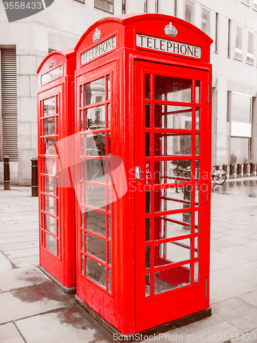 Image of Retro look London telephone box