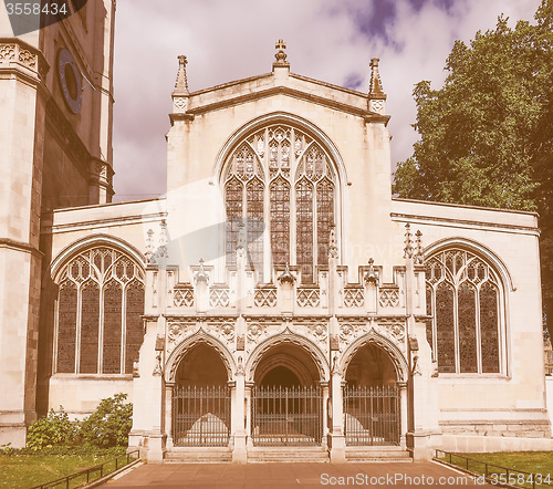 Image of Retro looking St Margaret Church in London