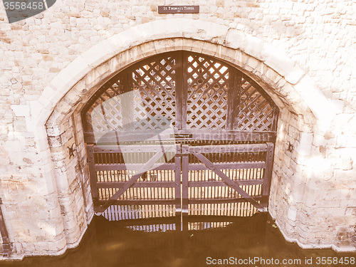 Image of Retro looking Tower of London