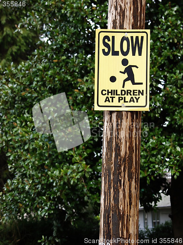 Image of Slow Children at Play sign