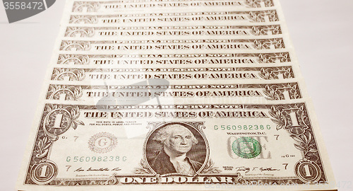 Image of Retro look Dollar notes 1 Dollar