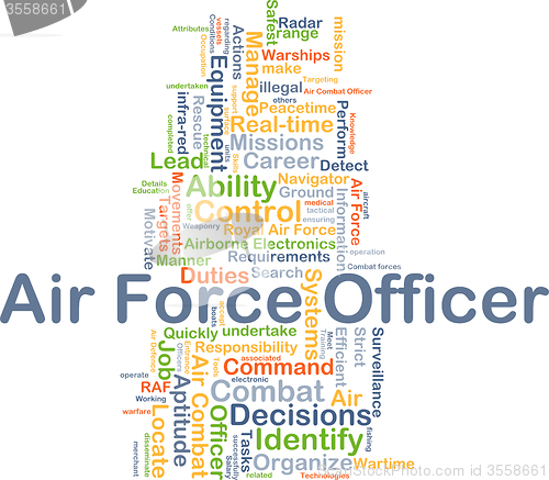 Image of Air force officer background concept