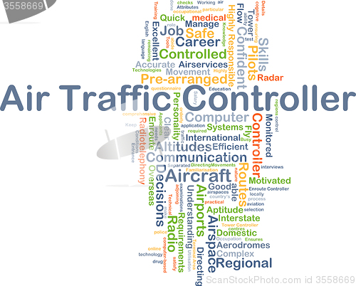 Image of Air traffic controller background concept