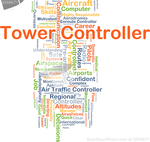 Image of Tower controller background concept