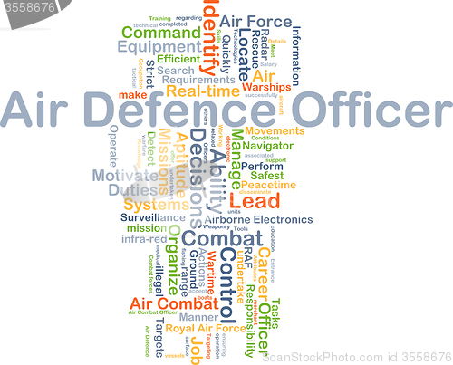 Image of Air defence officer background concept