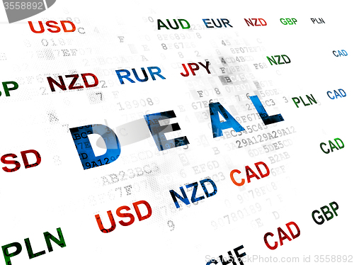 Image of Business concept: Deal on Digital background