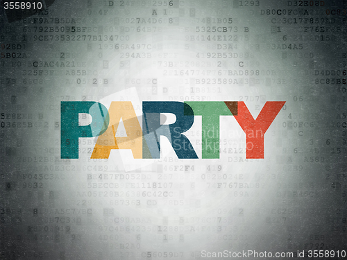 Image of Holiday concept: Party on Digital Paper background