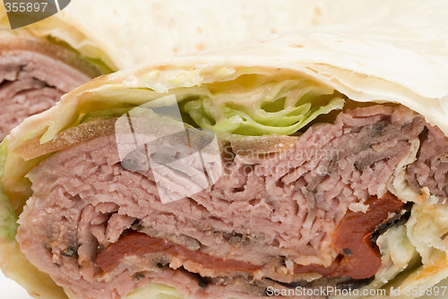 Image of roast beef wrap