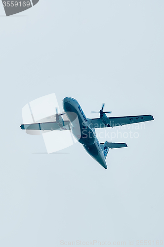 Image of Flying ATR-42 of Utair company