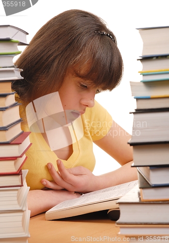 Image of Girl in Library