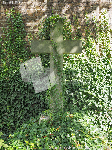 Image of Tombs and crosses at goth cemetery