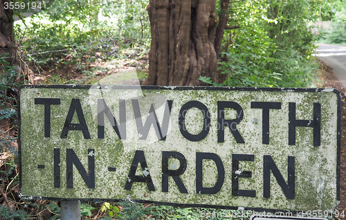 Image of Tanworth in Arden sign