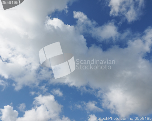 Image of Blue sky with clouds background