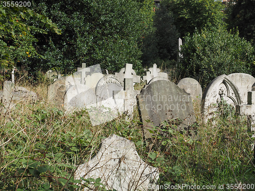 Image of Tombs and crosses at goth cemetery