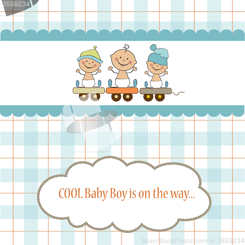 Image of baby boy shower card