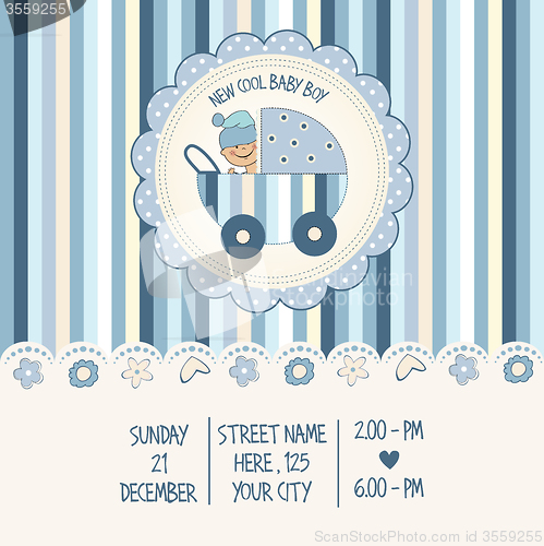 Image of baby boy shower card