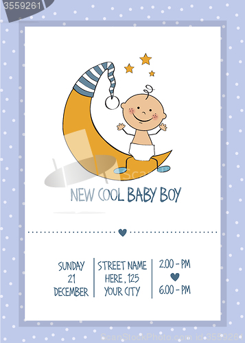 Image of baby boy shower card