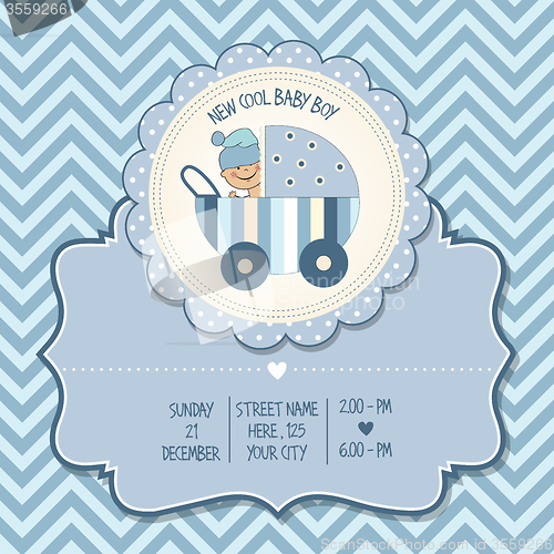 Image of baby boy shower card