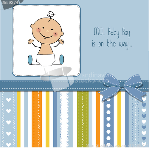 Image of baby boy shower card