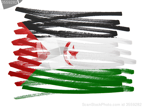 Image of Flag illustration - Western Sahara