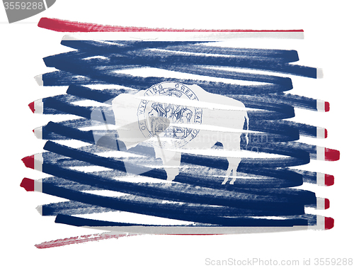 Image of Flag illustration - Wyoming