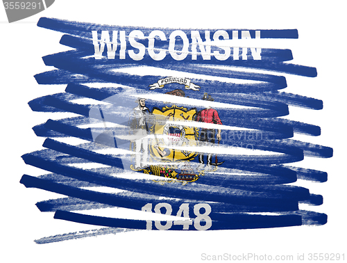 Image of Flag illustration - Wisconsin