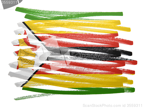 Image of Flag illustration - Zimbabwe