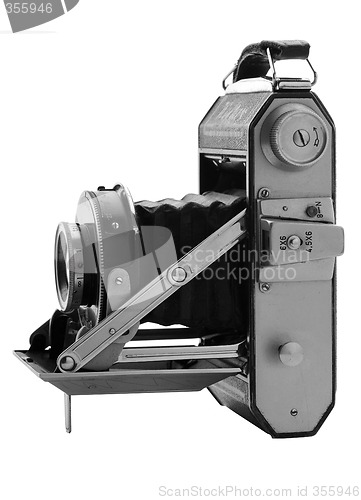 Image of Old 6x9 camera isolated