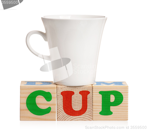 Image of Cup with blocks
