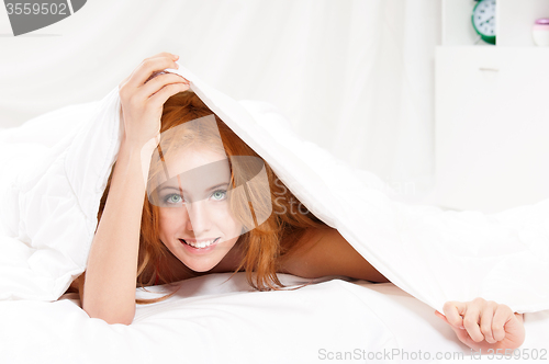 Image of Girl on bed