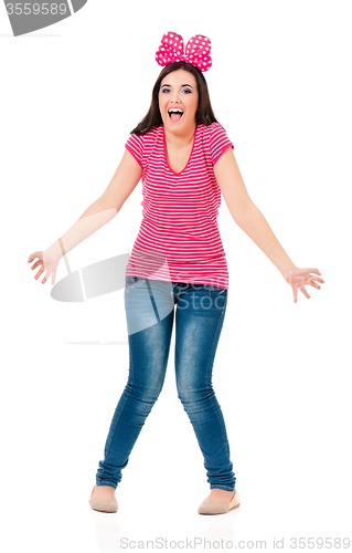 Image of Girl with bow