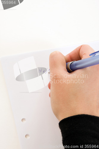 Image of Writing a Message