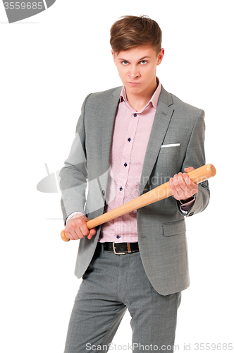 Image of Man with baseball bat