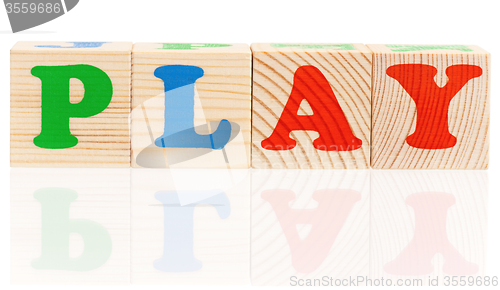 Image of Cubes with letters