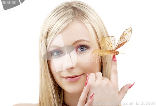 Image of butterfly blond
