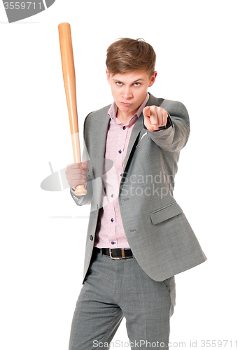 Image of Man with baseball bat